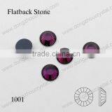 DZ-1001 Round Cut Flat Back Crystal Glass Stones for Jewelry Making thumbnail-4