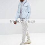 New Custom Long Sleeve Button Placket Grey Men's 100% Cotton Pique Plus Size Slim Fit Fashion Polo Shirt thumbnail-4