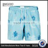 MGOO Foshan Manufacturer Custom Sublimation Print Mens Boardshorts Swimwear Mesh Inside DrawString Elastane Waistband thumbnail-1