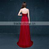 MGOO New Custom OEM Wine Red Handmade Wedding Dress Elegant Dinner Party Dress Top Design Prom Dress 2067 thumbnail-4