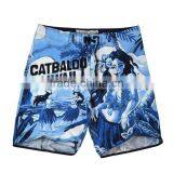Hawaii Style Sublimation Print Fabric Men's Board Shorts thumbnail-2