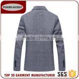Latest Style Customer Design Mens Grey 2 Button Business Casual Suit Jacket Blazer thumbnail-2