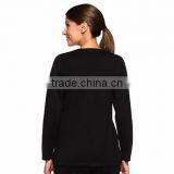 Women Black Sweater Christmas Trees Pattern Christmas Jumper Sweater thumbnail-2