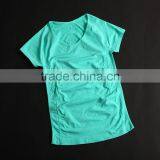 Plain O Neck Wholesale Short Sleeve Cheap High Quality Women Sport T Shirt thumbnail-1