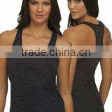 Next Level Apparel Ladies' Burnout Racerback Tank Top - Made From Pre-shrunk 65% Polyester and 35% Cotton. Comes With Your Logo. thumbnail-4