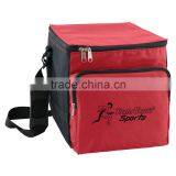 24-can Large Insulated Cooler Bag - Features Large Front Zipper Pocket, Adjustable Shoulder Strap and Comes With Your Logo. thumbnail-3