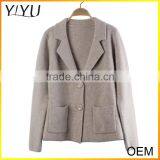 2016 Latest Designs Long Sleeve 100% Cashmere Cardigan Sweater thumbnail-4
