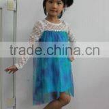 Kids Girls Dresses Elsa Dress Costume Princess Anna Party Dresses 2-8Y thumbnail-1