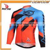 BEROY China Manufacturer Cheap Cycle Shirts, 100% Polyester Long Sleeve Biking Jersey New Arrival thumbnail-2