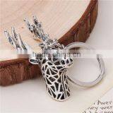 3D Keychain & Keyring Deer Animal Antique Silver 8.8cm thumbnail-2