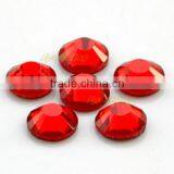 Flat Back Glass Hot Fix Stone Loose Crystal Components With a Flat Reverse Side Siam Colour thumbnail-6