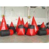 High Density, PVC Tarpaulin Inflatable Paint Bunker Trampoline Combo thumbnail-1