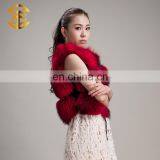 Wholesale Women Winter Sleeveless Coat Red Real Raccoon Fur Vest thumbnail-4