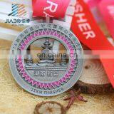 Custom Antique Silver 3d Plating Running Sports Custom Medal Maker thumbnail-3