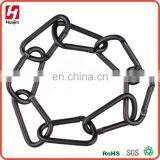 Aluminum Solid Black D Shape Carabiner,keychain IN STOCK thumbnail-3