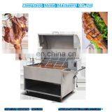 Charcoal BBQ For Roasting Lamb Or Automatic Rotary Rabbit Roaster Chinese Manufacturer Pork Lamb Roasting Machine thumbnail-1