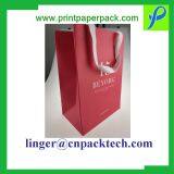 Cusotm Satin Rope Twisted Handle Christmas Paper Bag for Festival Present Gift thumbnail-5