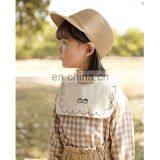 6572/Embroidered Plaid Square Turn-down Collar Girls Shirts High Quality Causal Sweet Top thumbnail-5