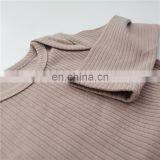 Wholesale Envelope Solid Rib Crotch Snap Baby Bodysuit Long Sleeve thumbnail-5