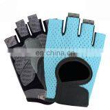 Hampool Anti Slip Ventilated Customized Women Fingerless Gym Hand Gloves thumbnail-2