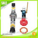 2016 Newest Products Children Plastic Building Blocks Electronic Watch With Minifigures