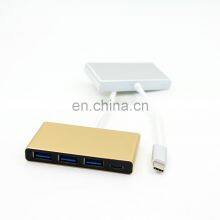 Aluminum Multiport PB USB 3.0 Hub Sabrent 4-Ports Speed 5Gbps Usb 3.0 Hub Type c Adapter for PC Laptop With On/off Switch thumbnail-2