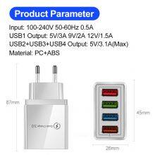 EU/US Plug USB Charger Quick Charge 3.0 For Phone Adapter for Huawei Mate 30 Tablet Portable Wall thumbnail-1