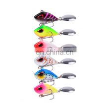 HOT SALE 6g/10g/17g/25g Metal VIB Fishing Lure Spinner Sinking Rotating Spoon Pin Crankbait Sequins Baits Fishing Tackle