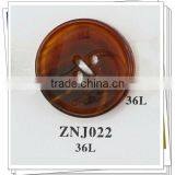 4Holes Coffee Color Real Horn Buttons thumbnail-1