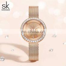 SHENGKE K0169L New Relogio Feminino Luxury Rose Gold Watch For Women Adjustable Milan Mesh Band Japan Movement Watch Luxury thumbnail-3