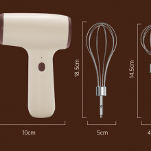Wireless Electric Egg Beater Household Mini Cream Automatic Dispatcher Cake Baking Handheld Charging Stirring Machine（Wechat:13510231336） thumbnail-3