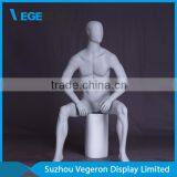 Abstract Fiberglass Sitting Male Mannequin thumbnail-1