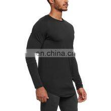 Newest Design Long Sleeve Sports Shirt Men's Outdoor Fitness Gym Top Workout Running Training Pullover Sweatshirt Man Base Shirt thumbnail-1
