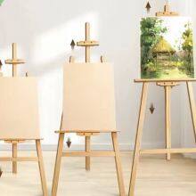 Painting Wood Easel Adjustable Wooden Easel Natural 145cm Foldable Beech Wood Easel thumbnail-4