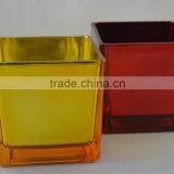 Electroplating Gold Square Vase Noble Quality