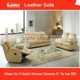EA36# Lazy boy 3 seater leather recliner sofa