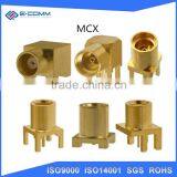 PCB Mount MCX Connector Right Plug Male 50 OHM
