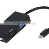 3 in 1 Thunderbolt Mini DisplayPort DP to HDMI DVI Displayport Cable Adapter thumbnail-2