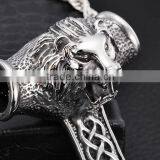 Best Selling Product Stainless Steel Lion Head Pendants Punk Animal Pendant Designs Supplier's Choice thumbnail-2