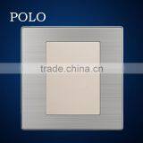 Cheap Wholesale Champagne Switch/socket Stainless Steel PC Material Blank Plate