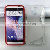 WAVE S LINE GRIP GEL CASE SILICONE CASE COVER FOR HTC ONE M8 thumbnail-1