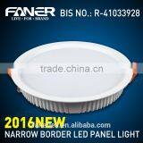 New 16w LED Downlight Aluminium Narrow Edge Super Slim LED Panel