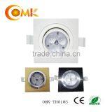 Gx53 Ceiling Recessed Square Led Light Downlights With CE Driver