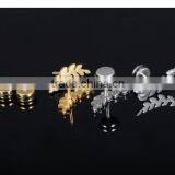 Fashion Hot Sale Wholesale Design 2016 Stainless Steel Leaf Earring thumbnail-4