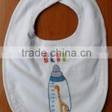 Hand embroidered cotton baby bibs