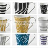 fashinable designed stylish geometric strip patterns line germany porcelain dinnerware sets