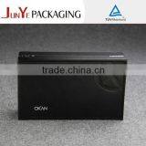 Black Embossing Metal Closure Book Shaped Faux Leather Book Box Quality Choice thumbnail-2