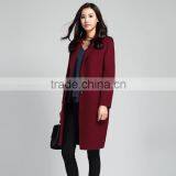 Women's Single-Breasted Wool Cashmere Spring Winter Coat OEM ODM Type Clothes Factory Manufacturer Guangzhou thumbnail-2