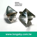 (#SR0402/16x16mm) silver metal pyramid studs for leather bags
