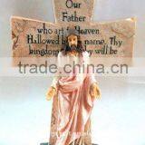 Polyresin Cross Figurine Decoration Craft